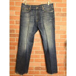 Lucky Brand Mens Straight Leg Jeans Size 36 Short Inseam Distressed